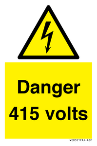 Danger 415 volts